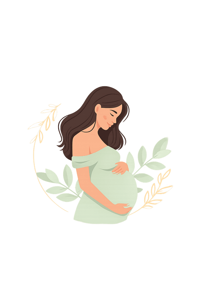 Mother resting peacefully, dreaming of her baby